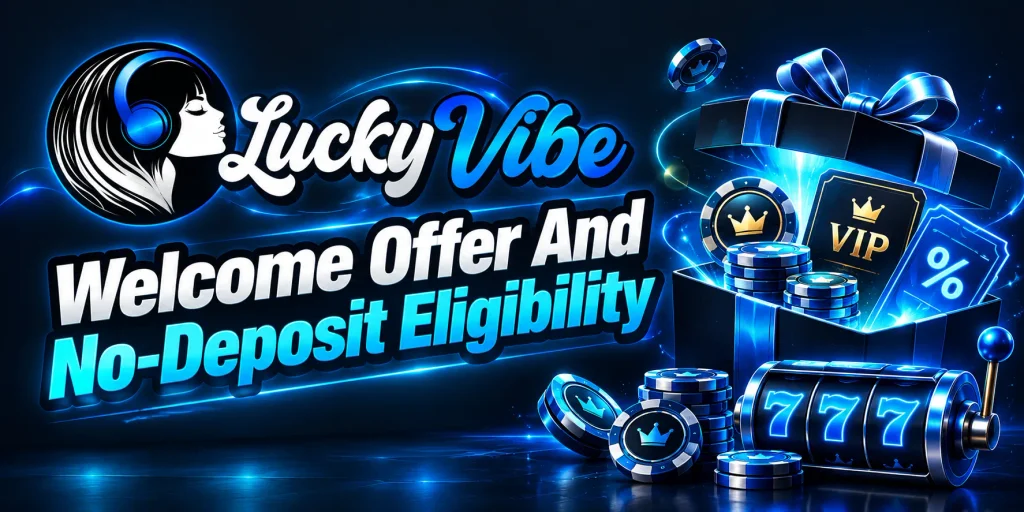 LuckyVibe Welcome Offer And No-Deposit Eligibility